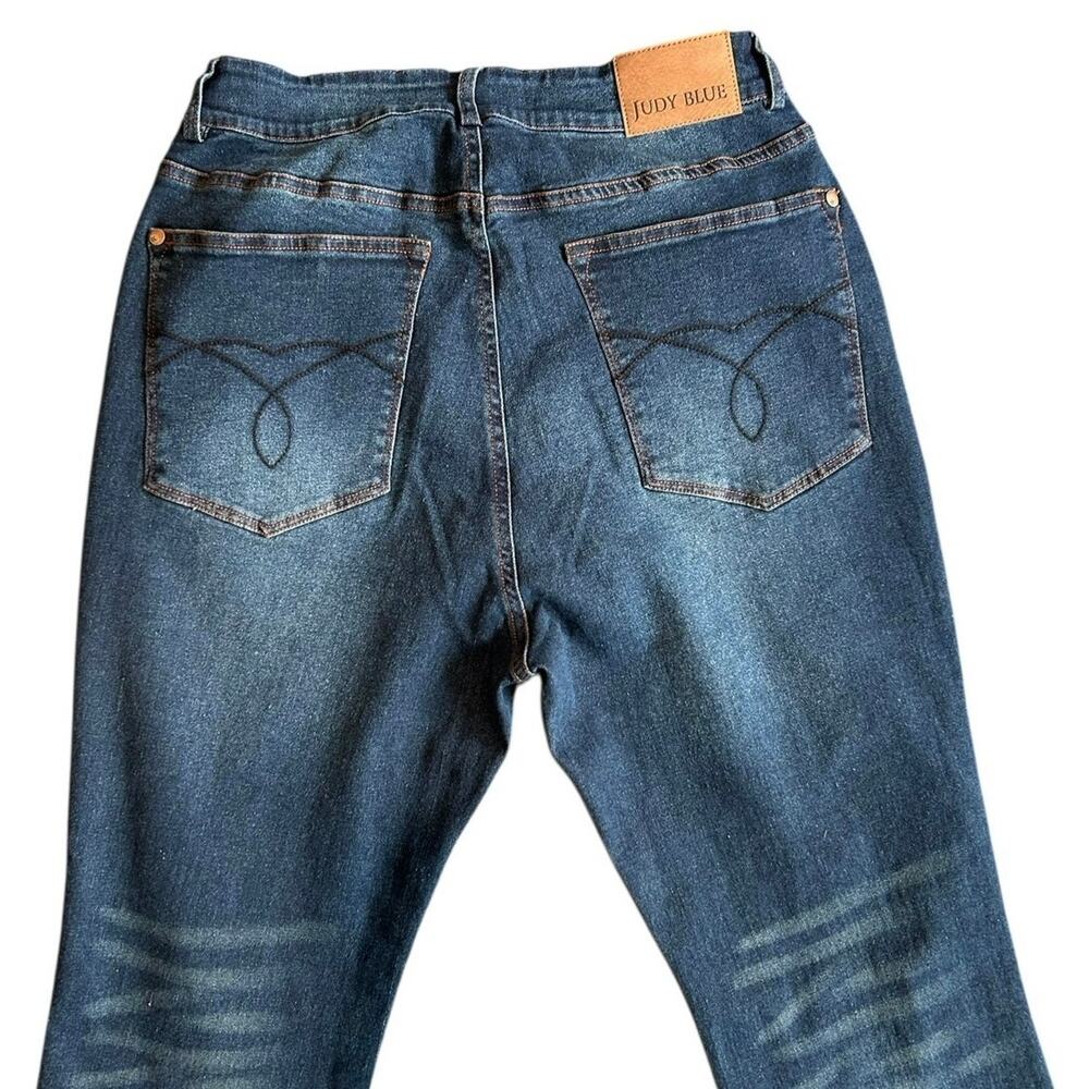Judy Blue Sienna High Rise Button Fly Straight Leg Jeans Sz 7 - Picture 4 of 14